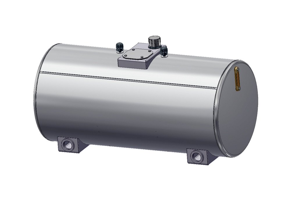Round Aluminium Oil Tank, 10 mm, Capacity: 5000 Litre