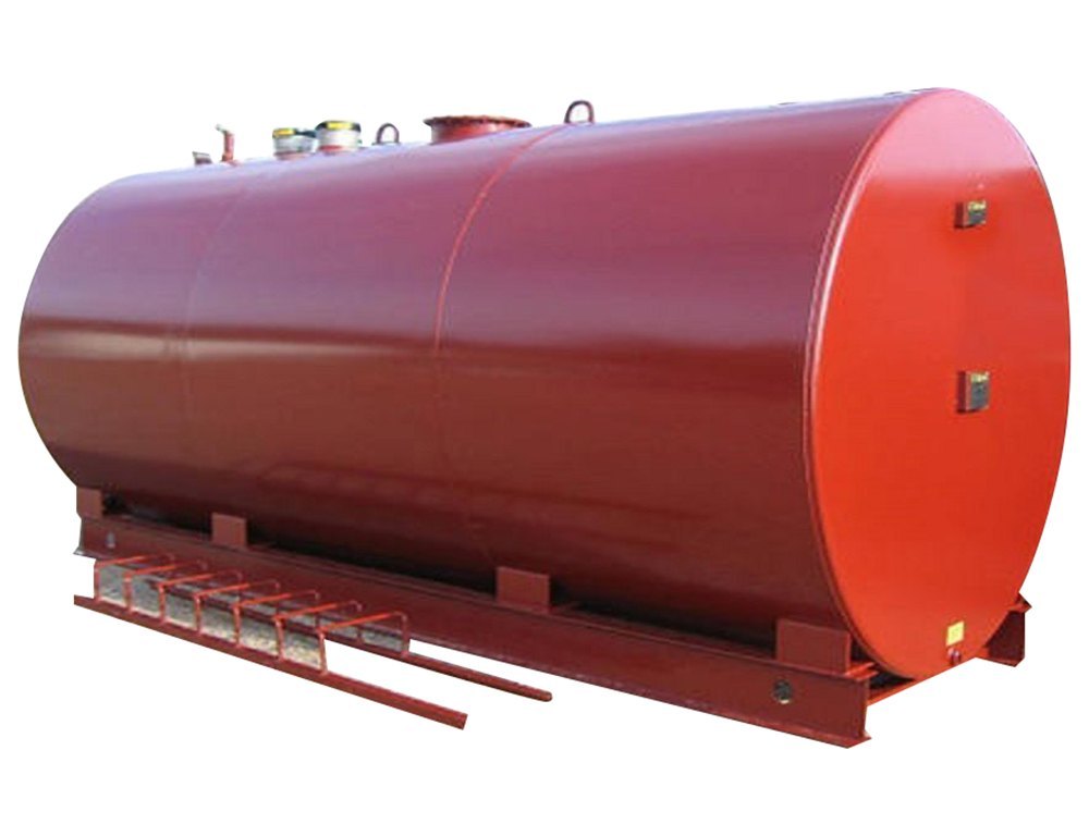 Mild Steel Red Industrial Storage Tank, Storage Capacity: 2000L