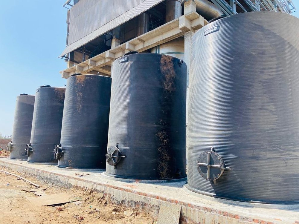 CHEMICAL Fabricated Storage Tank, Capacity: 60000