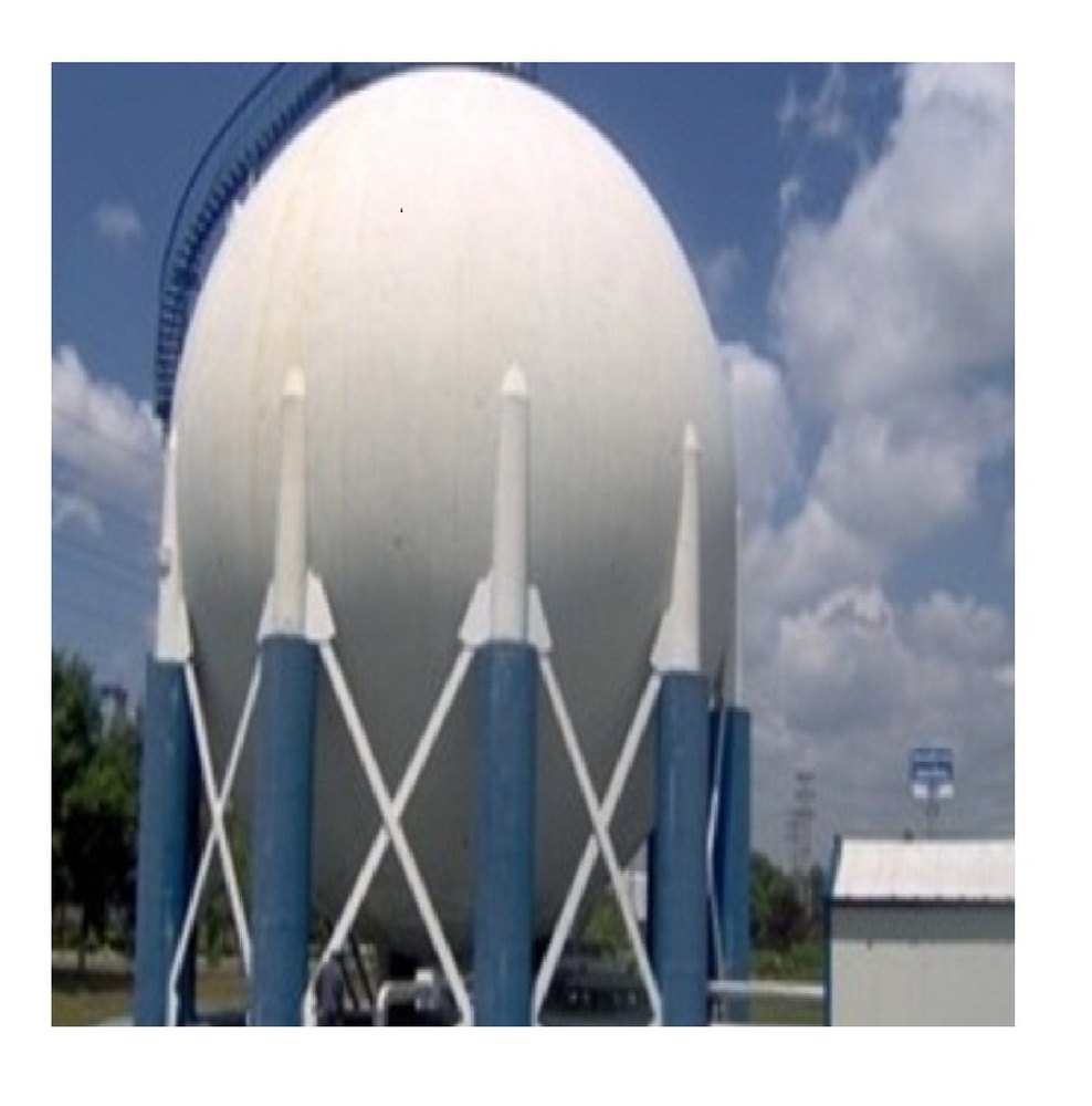 Mild-steel White LPG Storage Spherical Tank, For Business Use, Storage Capacity: 2000L