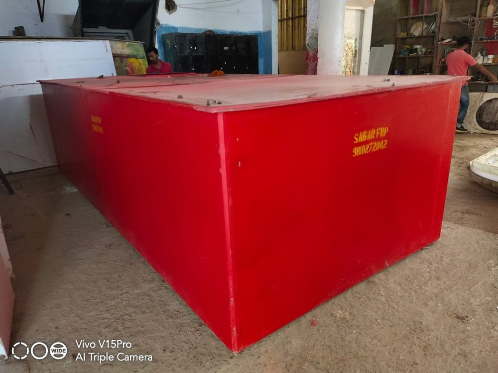 Sagar Rectangular FRP Storage Tank, For Chemicals, Storage Capacity: 1000L