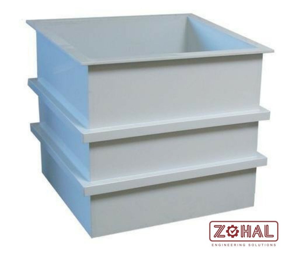 Square FRP Plating Tank, For Chemicals, Storage Capacity: 750L