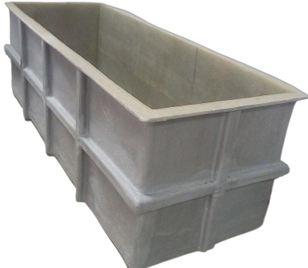 24inch Rectangular FRP Plating Tanks, For Chemicals, Storage Capacity: 750L