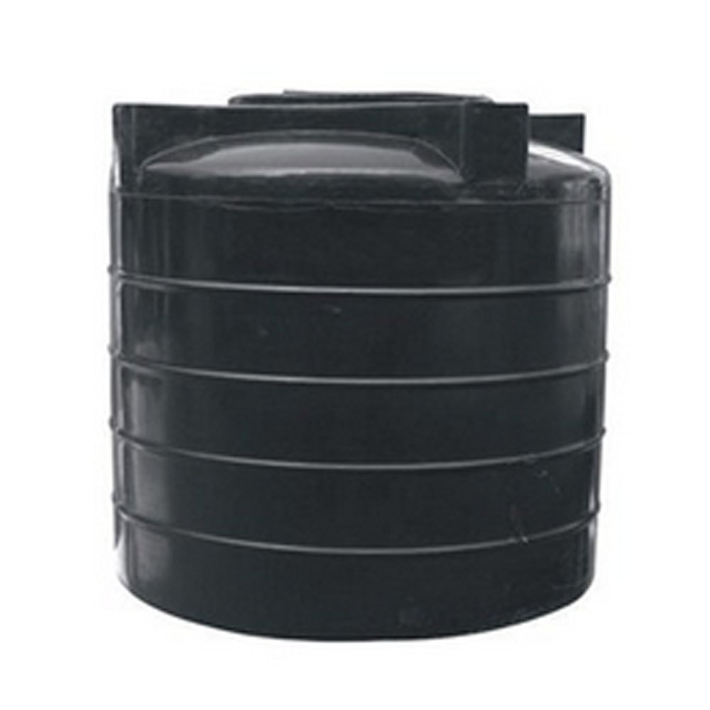 2 Black Kelachandra HDPE Over Head Water Storage Tank, Capacity: 2500 Ltr