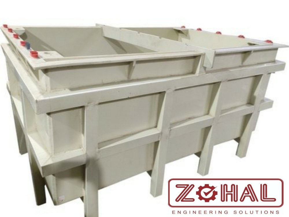 White Rectangular PP Tank, Storage Capacity: 500-1000 L