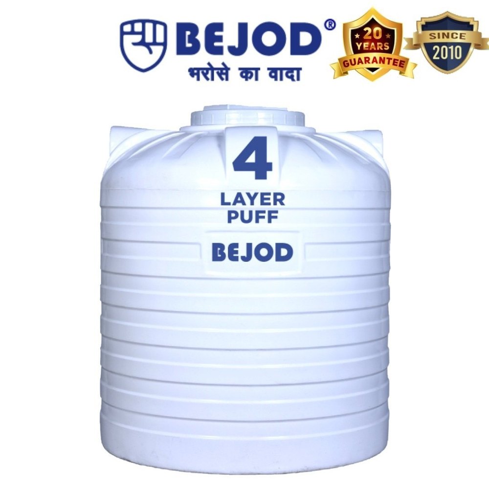 Plastic Polyethylene Water Storage Tank, Storage Capacity: 500 - 10, 000 L