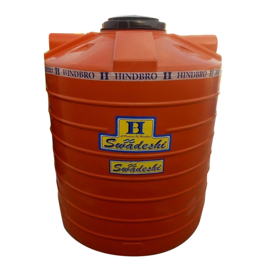 4 Layer Hindbro Swadeshi Plastic Tank, For Water Storage, Storage Capacity: 500 L