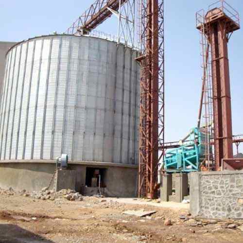 Stainless Steel Silo Grain Cleaners, Storage Capacity: 20 to 150