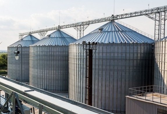 Zincalume Steel Flat Bottom Grain Storage Silos