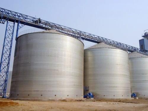 Flat Bottom Grain Storage Silo for Industrial
