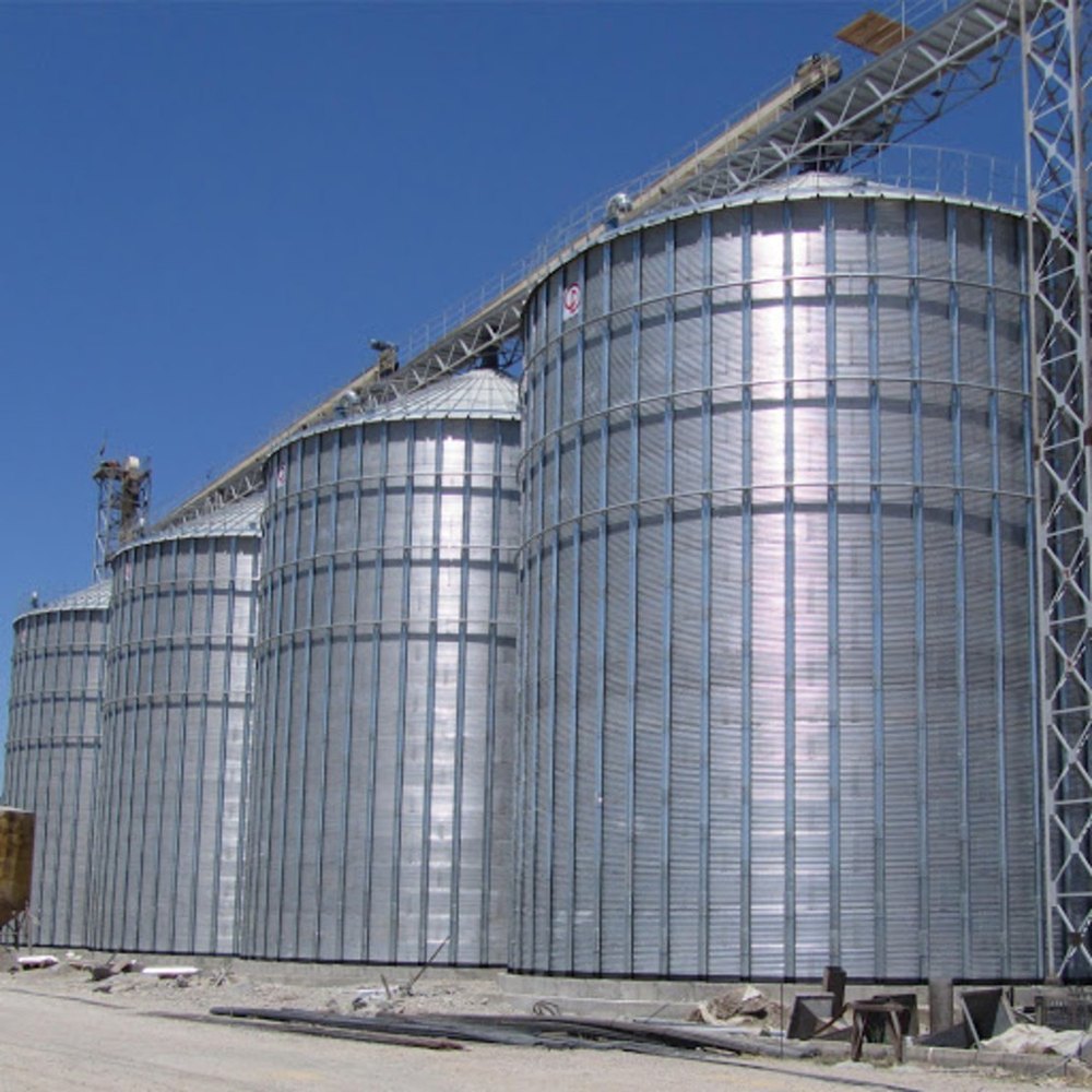 Mild Steel Round Grains Storage Silo