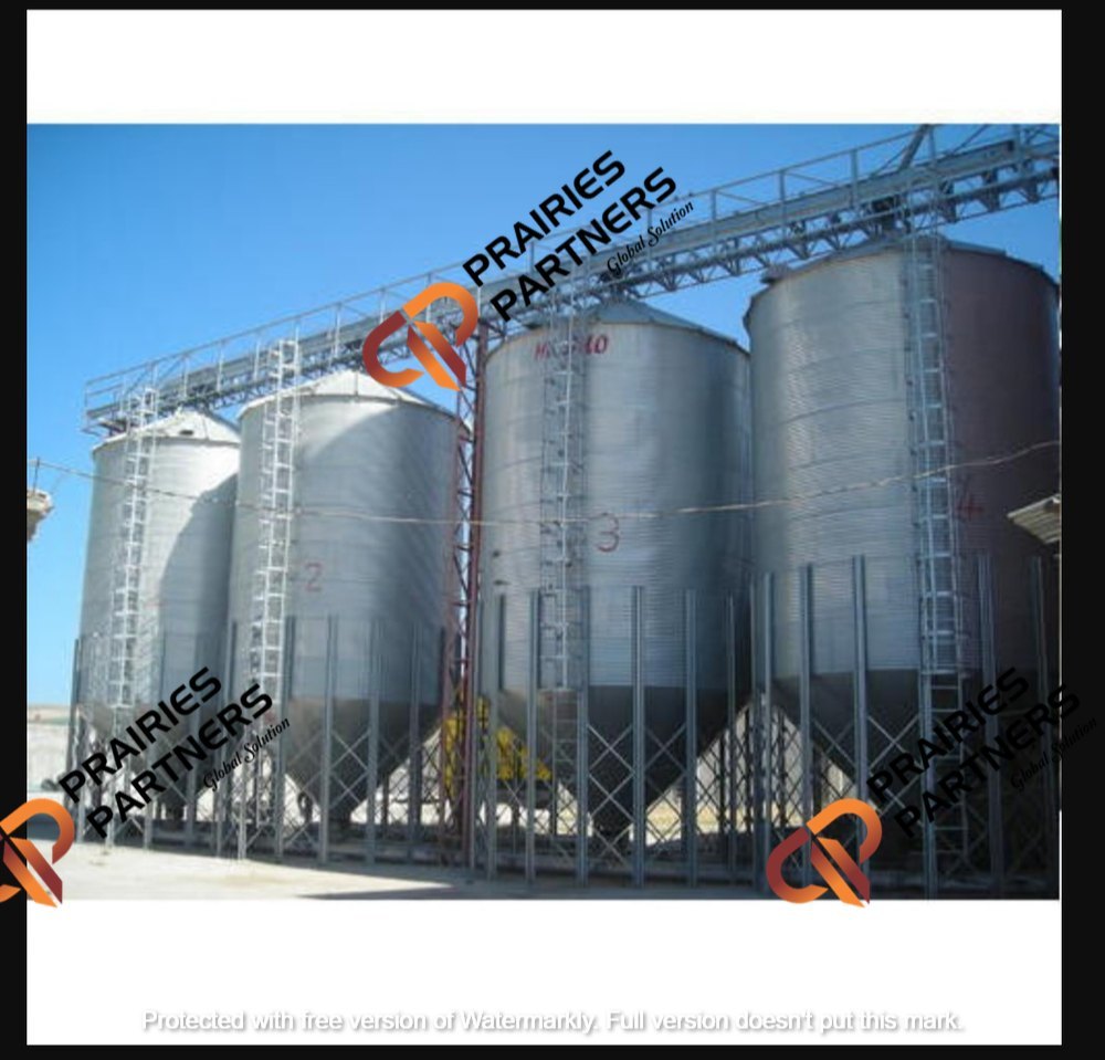 Zinc Alluminium Steel 12m Hopper Bottom Silos, 8.5m