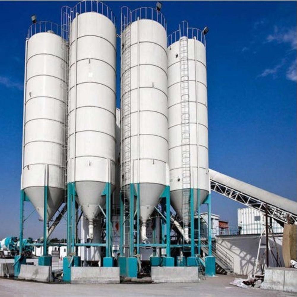 Conical Bottom Fly Ash Mild Steel Silo, Storage Capacity: 100-150 Ton
