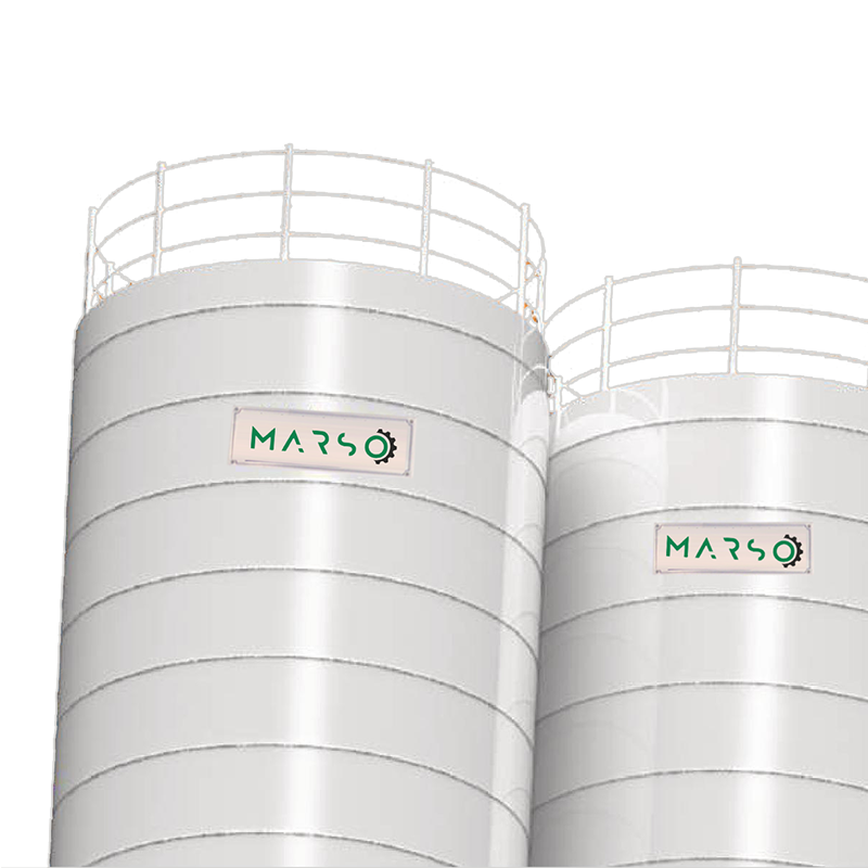 Cement Round Stainless Steel Storage Silo, Storage Capacity: 1000 Ton