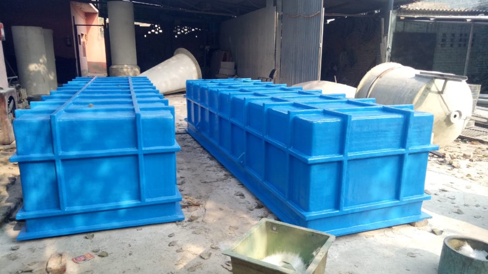 PP FRP Reactangular Pickling Tank, For Industrial, Storage Capacity: 550 Litre