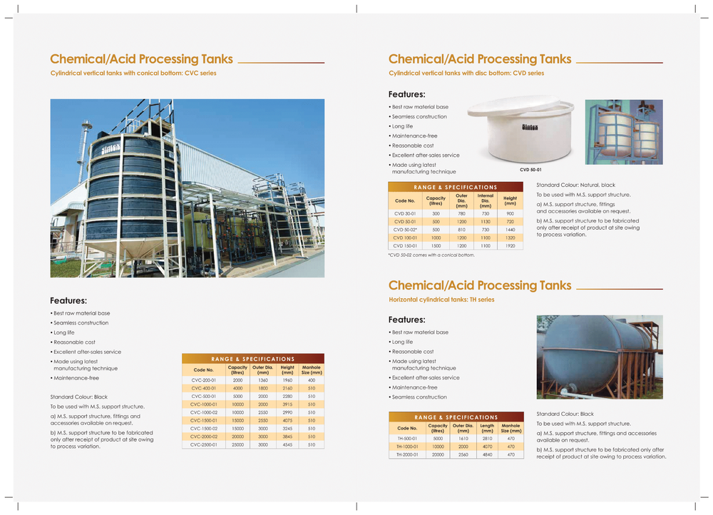 Plastic Sintex Chemical Acid Processing Tank - 2000 to 25000 ltrs, For Chemical/Acid Storage