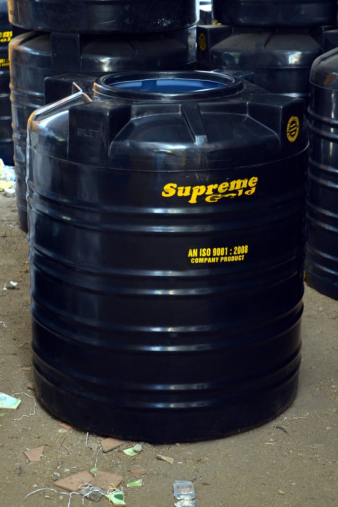 Supreme Gold 500ltr Water Tank (Black), Storage Capacity: 500l