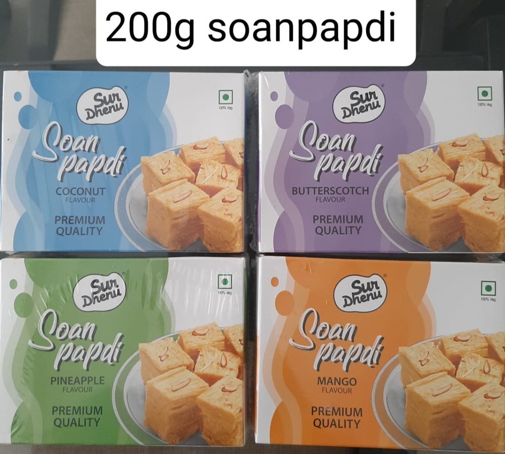 Surdhenu Flavoured Soan Papdi, Packaging Type: Box Packing, Packaging Size: 200 Gm