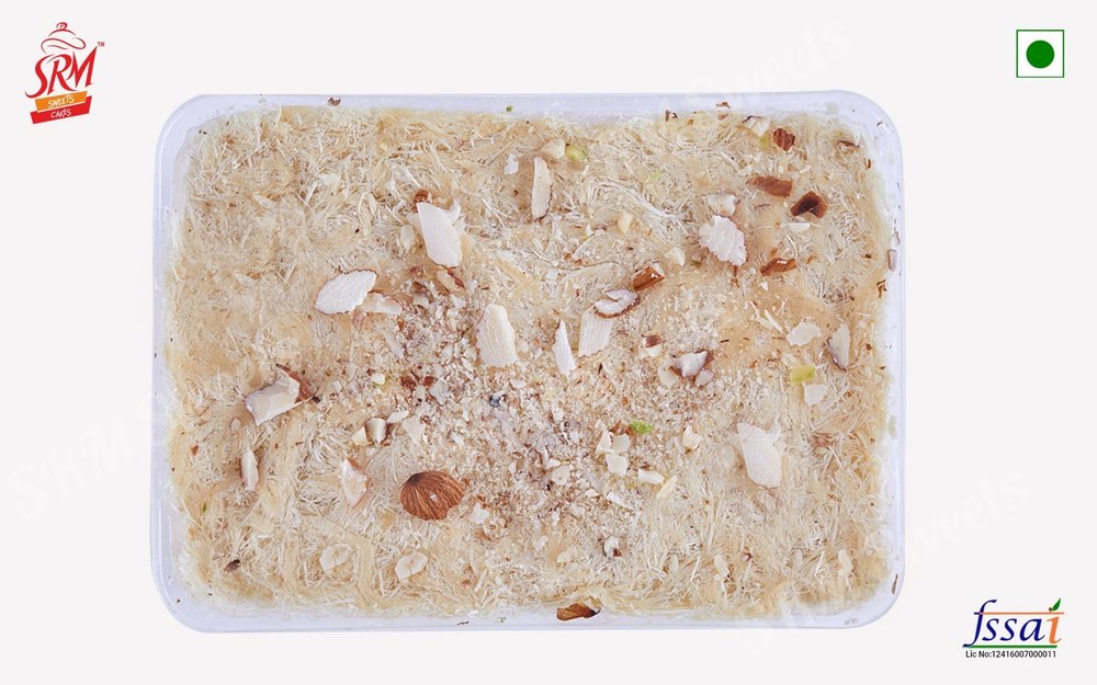 SRM 98% Almond Flavoured Soan Papdi 150 Gm, Packaging Type: Box