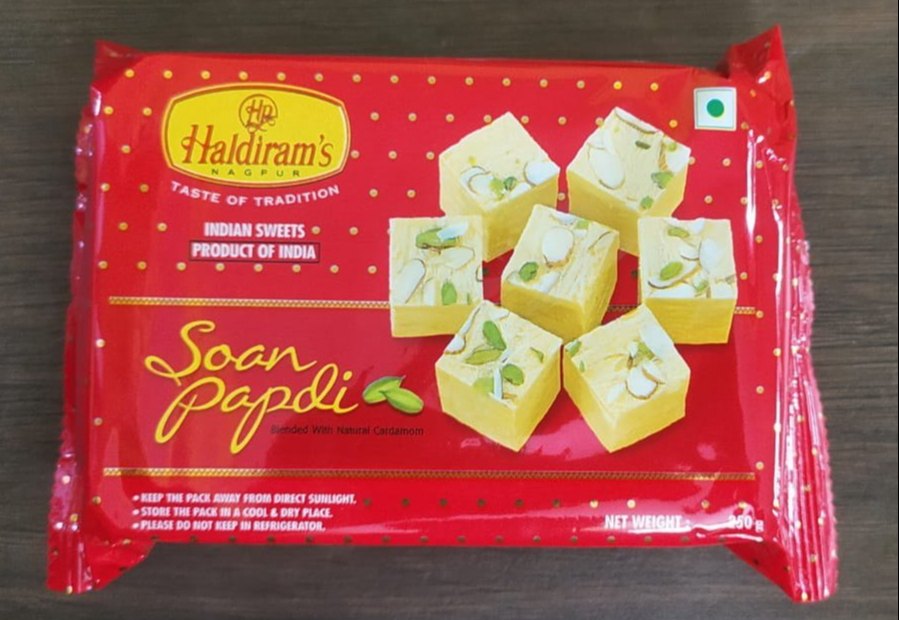 Haldiram Soan Papdi 250gms, Packaging Type: Plastic Box, Packaging Size: 72