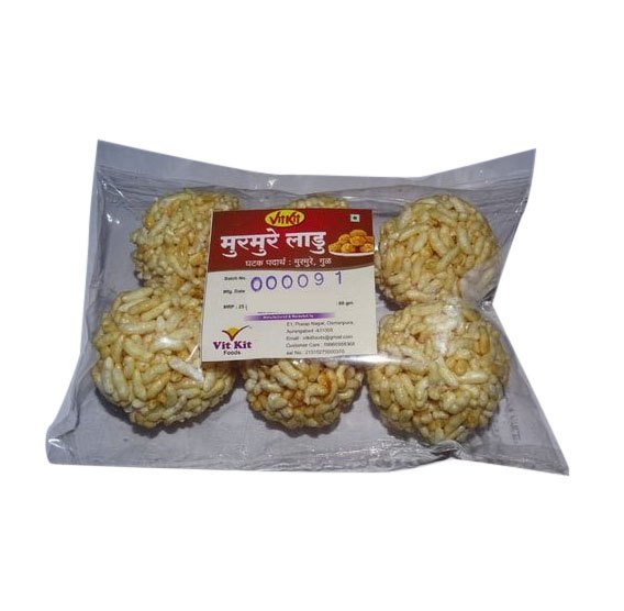 Vitkit Puffed Rice Laddu, Packaging Type: 6 Ladoo In Pack