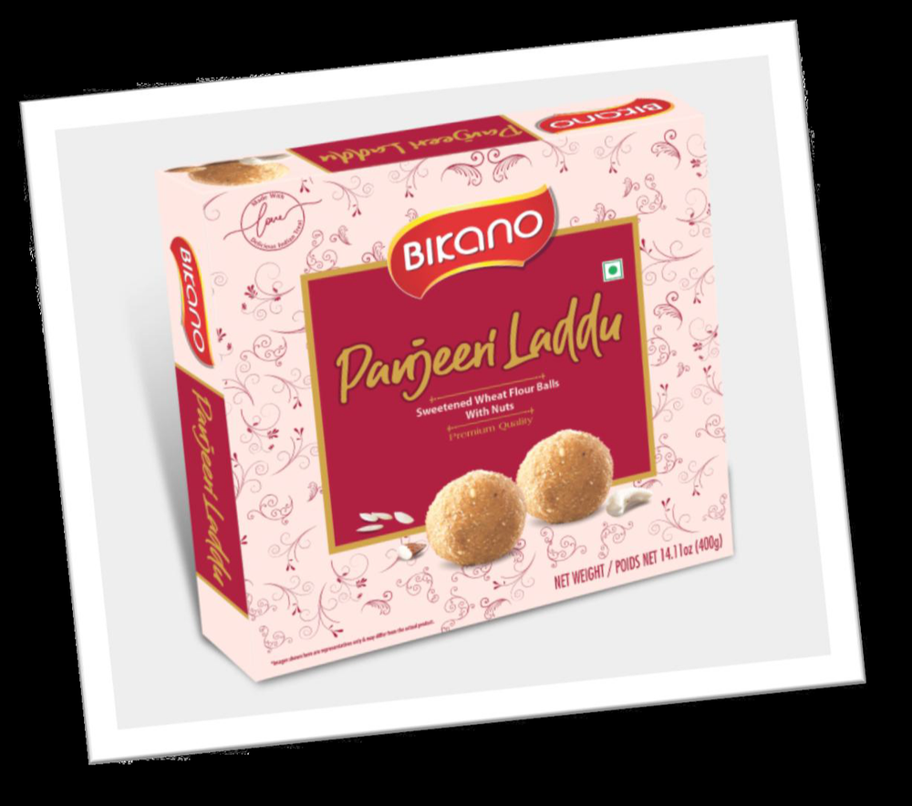 Desi Ghee Atta, Sugar and Ghee Bikano Panjeeri Laddu, Packaging Type: Box, Packaging Size: 400 G (14.11 oz)