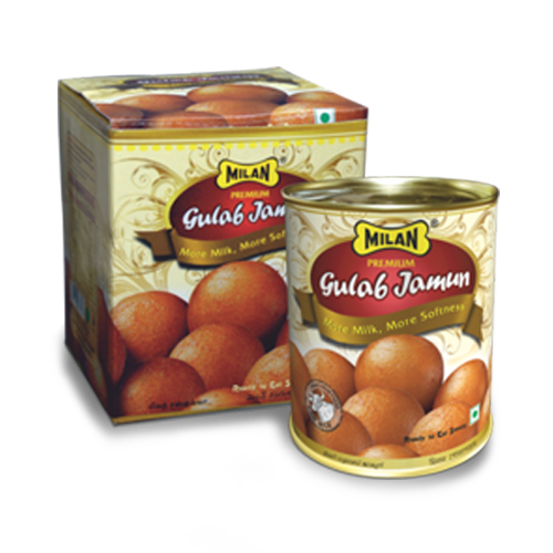Khoya Sweet Milan Gulab Jamun, For Everyone, Packaging Type: Can
