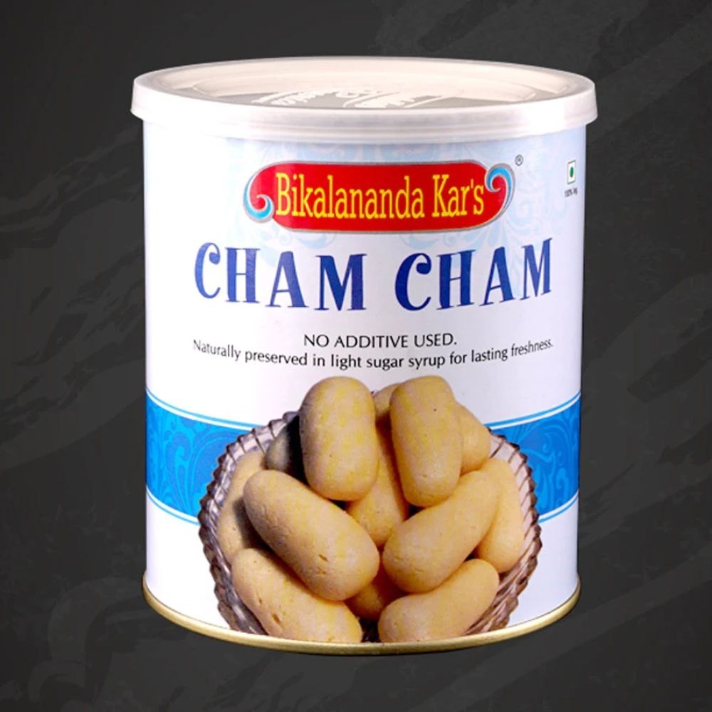 Bikalananda Kar\'s White Cham Cham Sweet, Packaging Size: 1kg, Packaging Type: Can