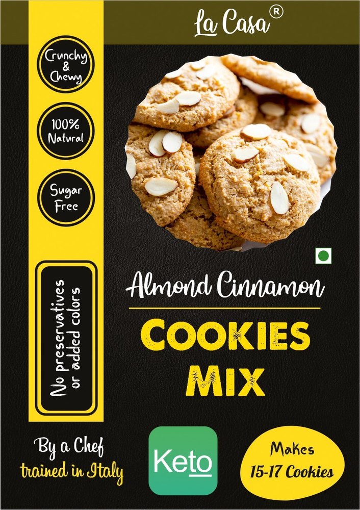 Premix La Casa Keto Almond Flour Sugar-Free Cinnamon Cookies Mix, Packaging Size: 5 Kg