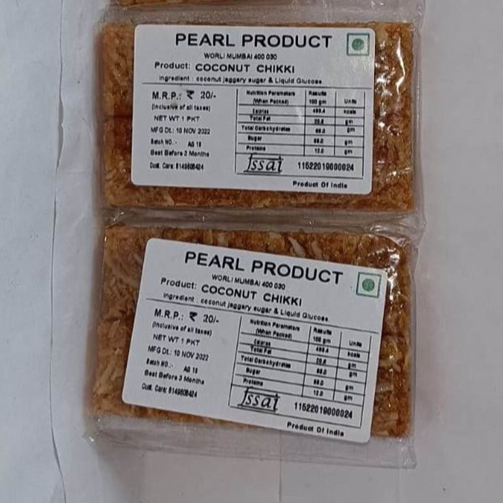 Pearl Product 100gm Coconut Chikki