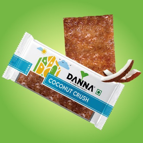 V DANA Coconut Crush Chikki 30GM, 6.months, Packaging Size: 30.gm (10pcs Pack)