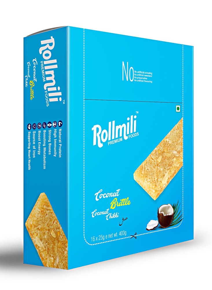 Rollmili 400 Gram Coconut Chikki