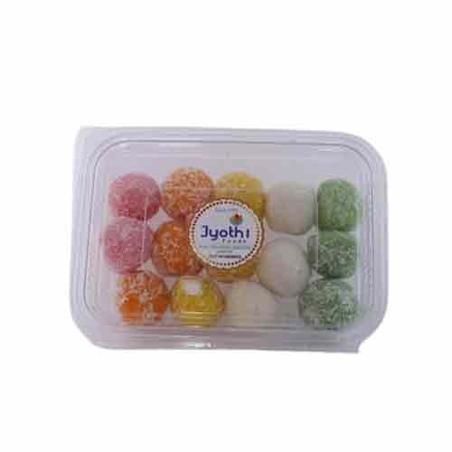 Jyothi Foods Desi Ghee Colored Coconut Laddu, Packaging Type: Plastic Box, Packaging Size: 500 Gm