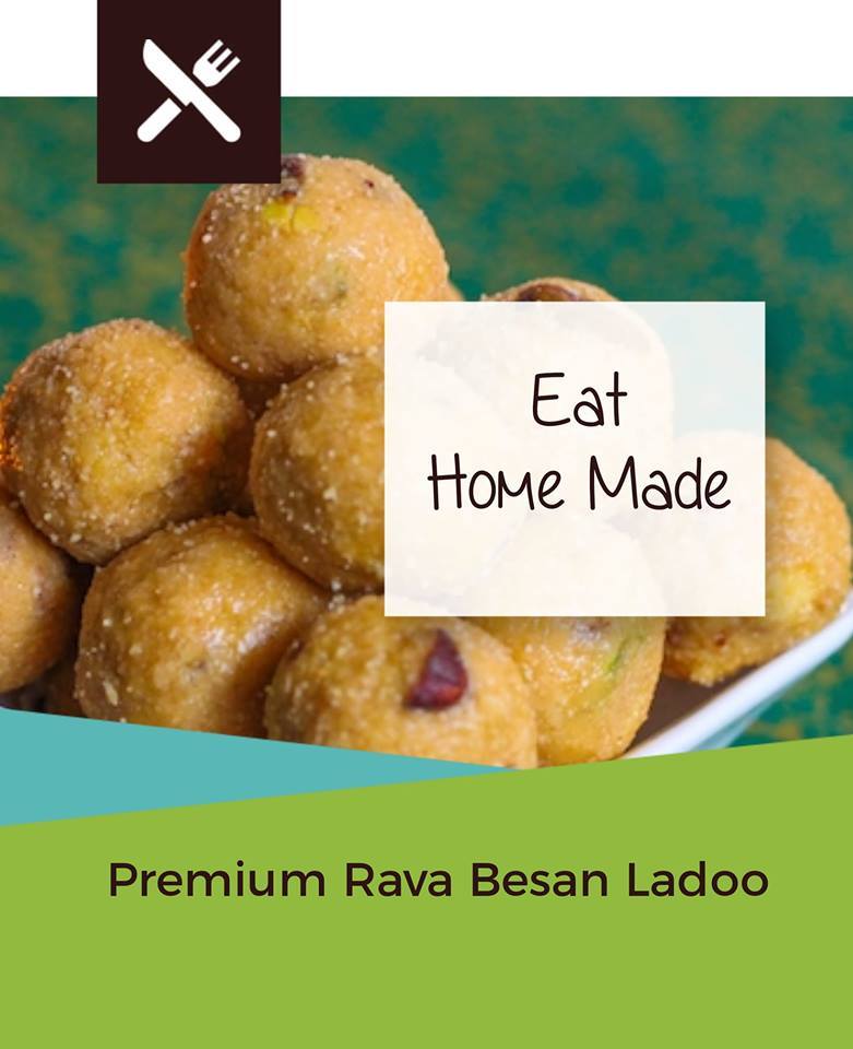 Premium Rava Besan Ladoo, 500 Gms