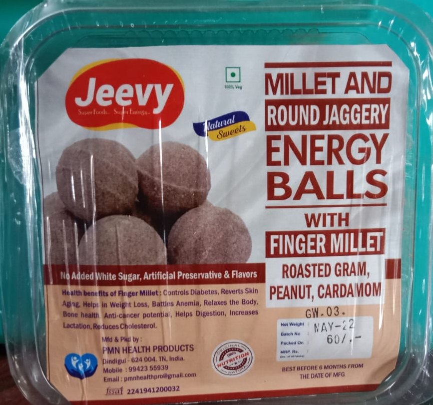 Finger MIllet Energy Balls (Ragi Ladoo)