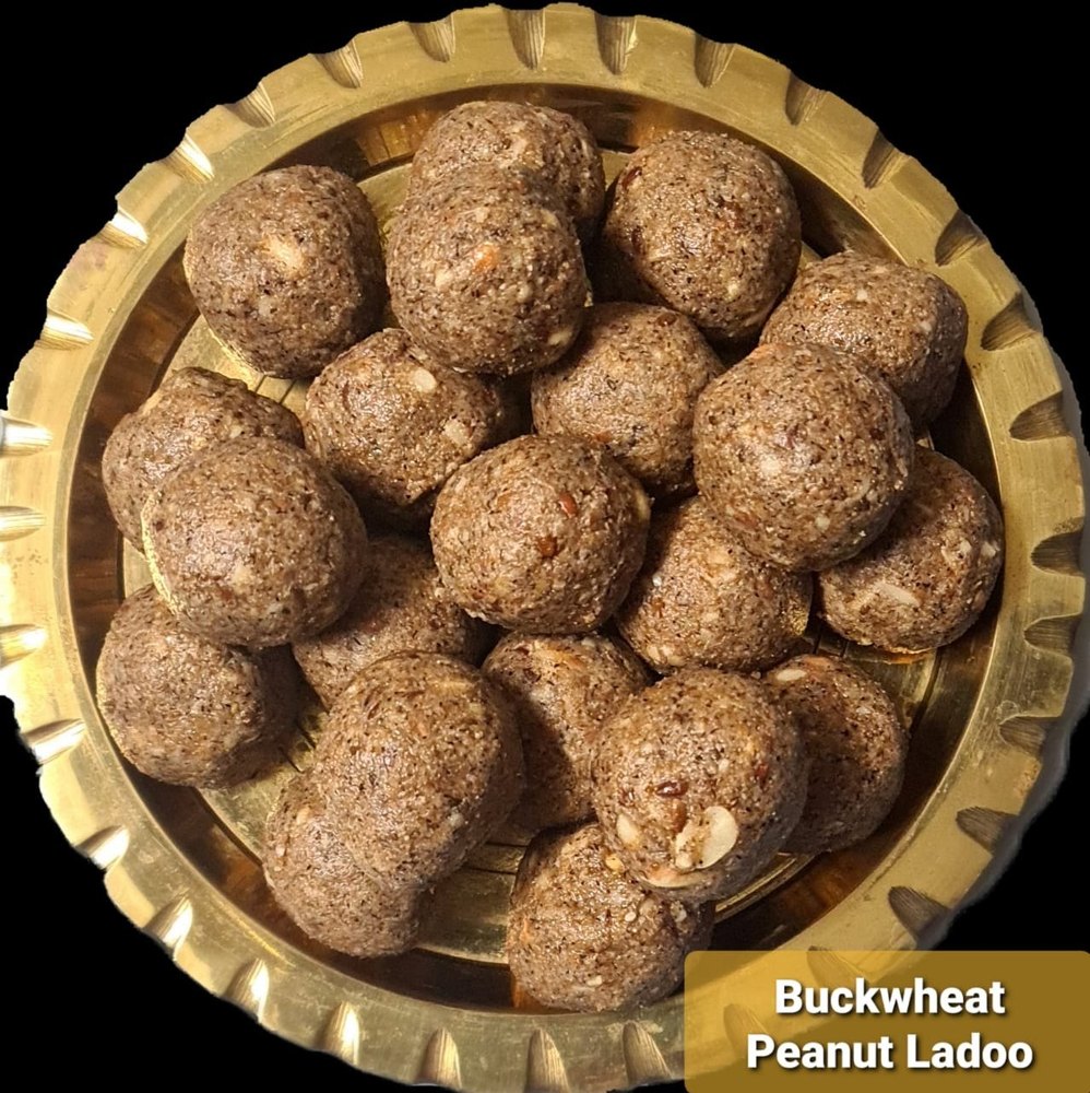 Indiblends Sweet And Nutty Buckwheat Peanut Laddu, Packaging Size: 500Gm