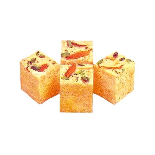 Tasty Food Sweet Orange Soan Papdi, Packaging Type: Box, Packaging Size: 500 Gm