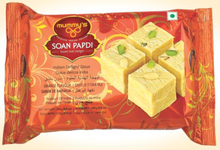 Mummy\'s Orange Soan Papdi, Packaging Size: 250 G, Packaging Type: Packet