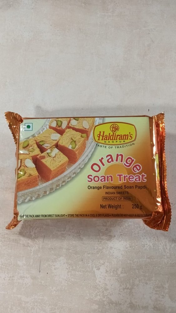 250gm Haldiram Orange Soan Treat
