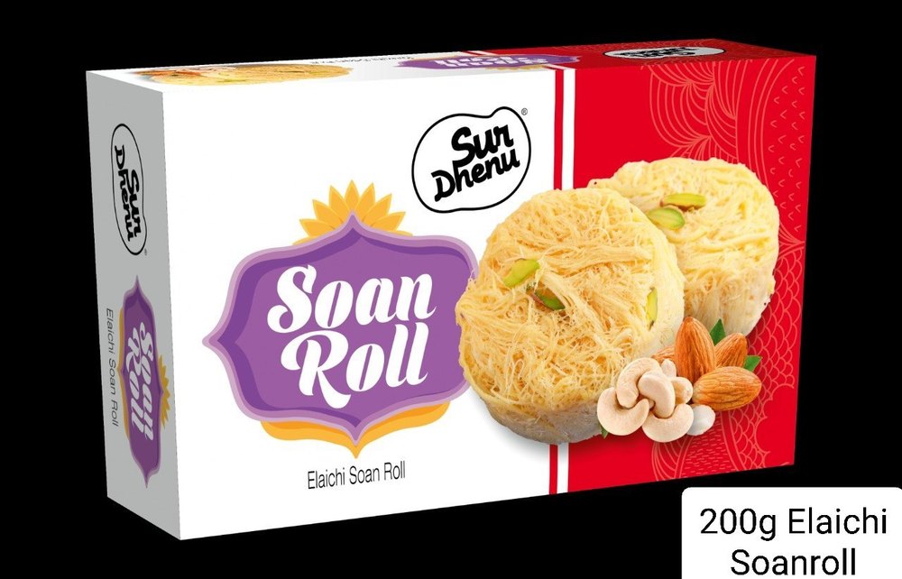 Surdhenu Good Quality Soan Papdi And Soan Rolls, Packaging Type: Box Packing, Packaging Size: 200 Gm