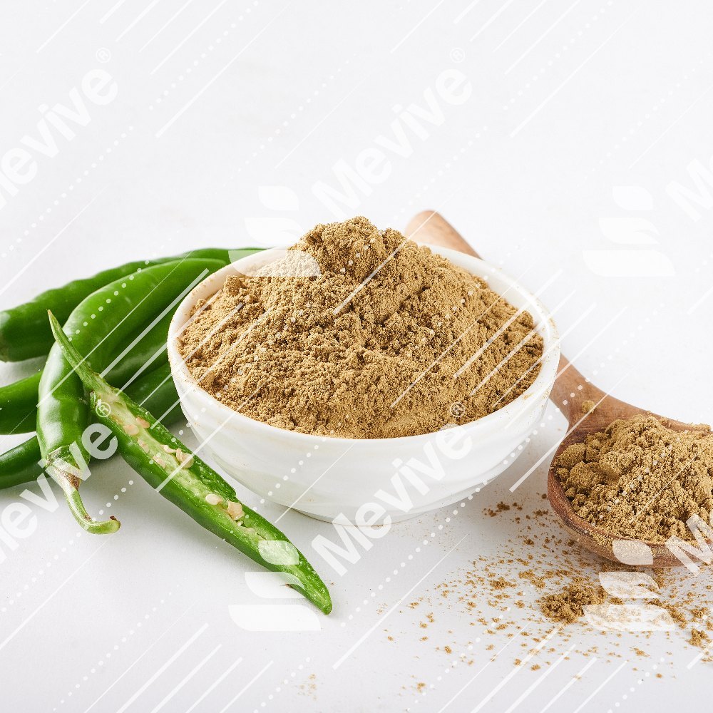 Dehydrated Green Chilli Powder, Packaging Size: 25Kgs