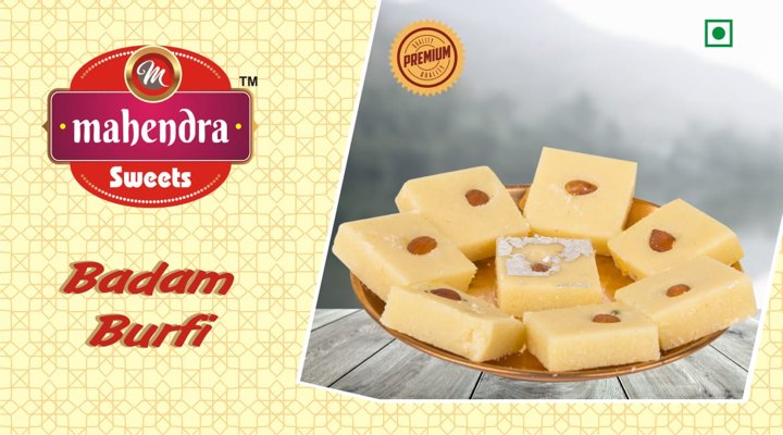 Suji, Milk And Sugar Badam Burfi Sweets
