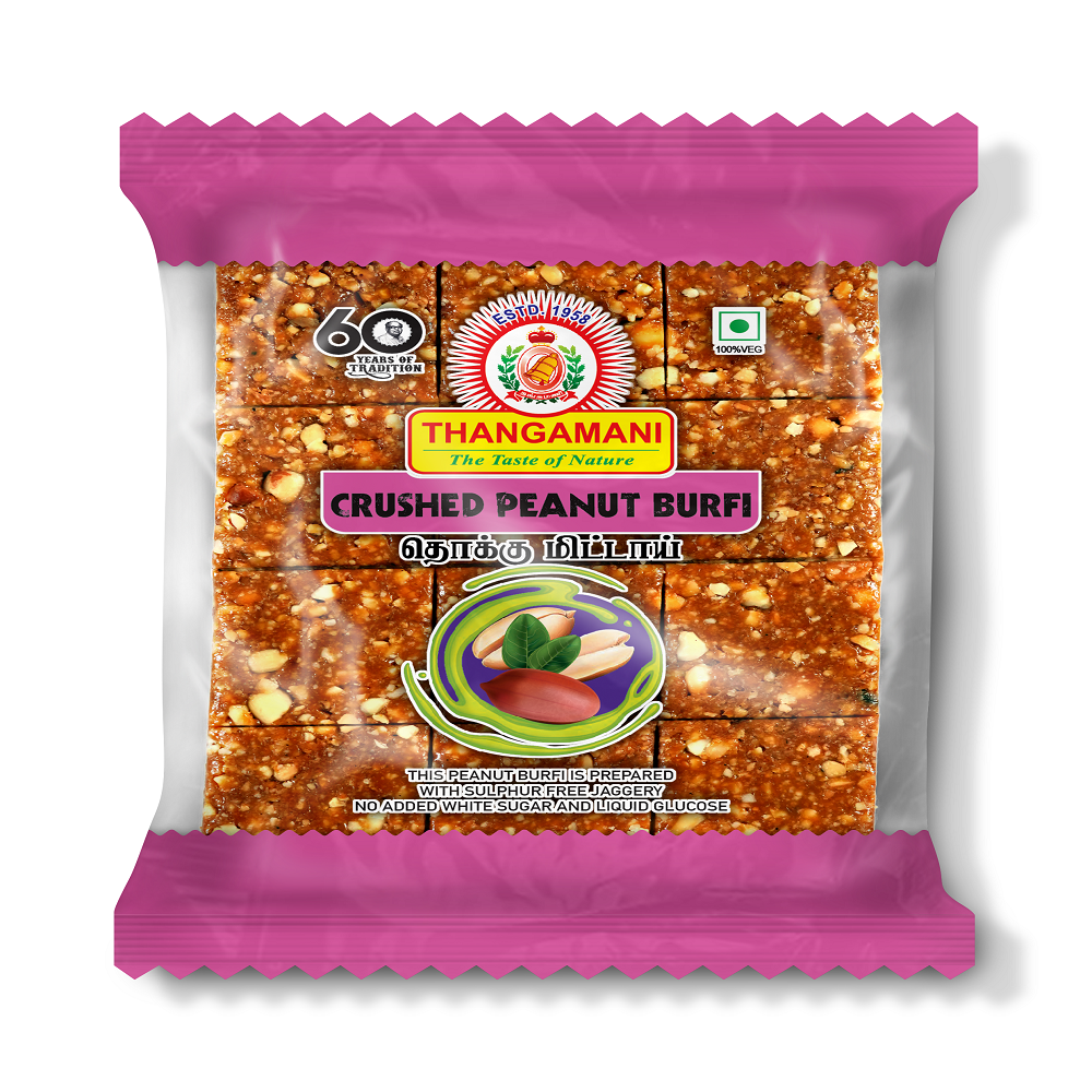 100% 250g Crushed Peanut Burfi, Packaging Size: 250gm, Packaging Type: Packet