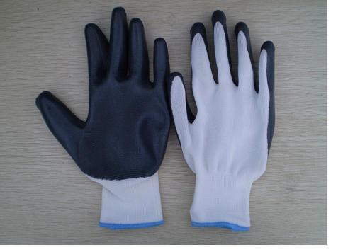 Nylon Grey Nitrile Coated Cut Resistant Hand Gloves, Size: S to XL
