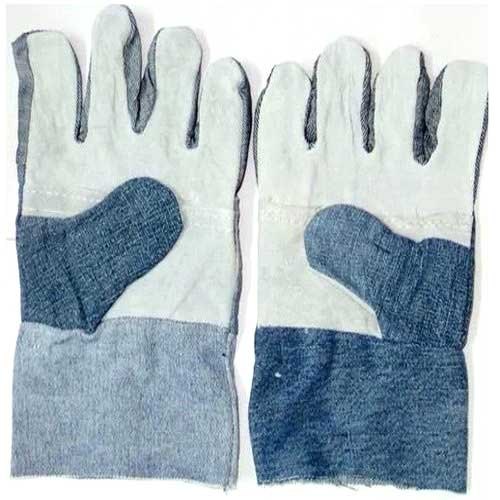 Unisex Jeans Leather Hand Gloves