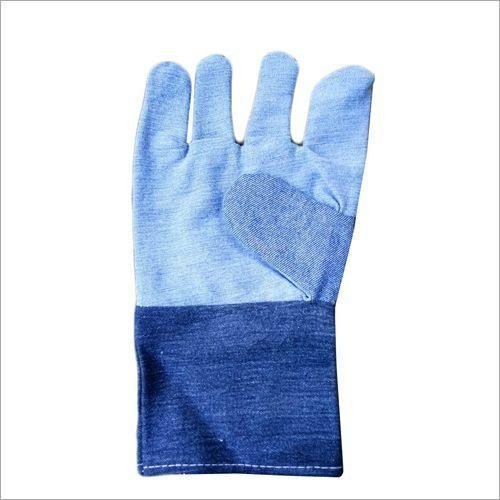 Blue Jeans Fabric Gloves, For Safety