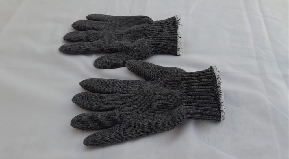 Butyl Grey Cold Resistant Hand Gloves, Size: Medium