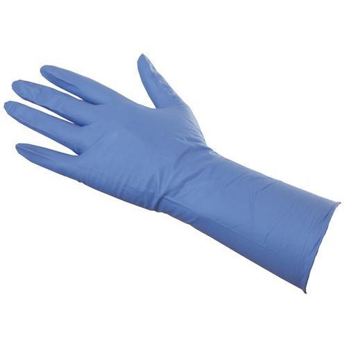 Full Fingered Plain Nitrile Long Cuff Gloves