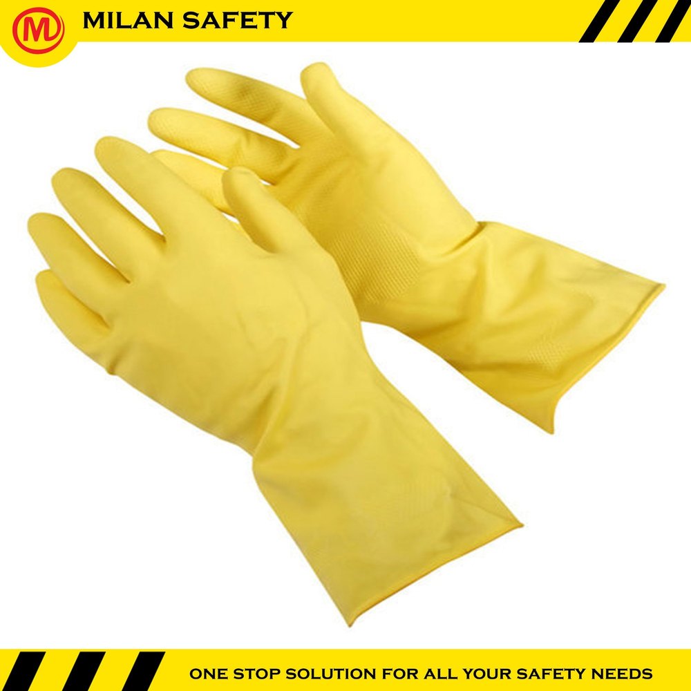 Male Yellow Safety Gloves