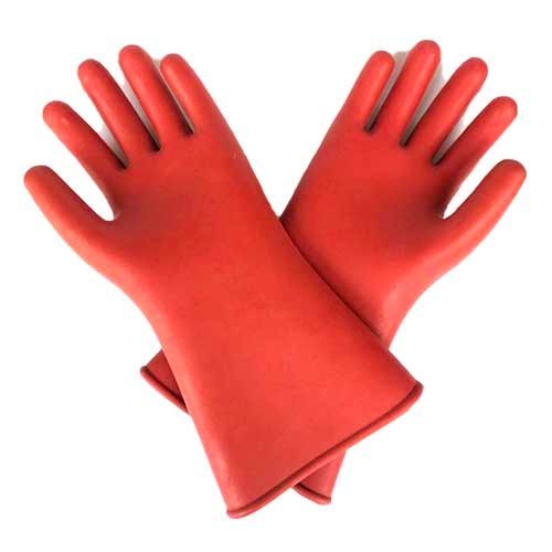 Washable Orange Rubber Gloves, For Industrial Use, Size: Large